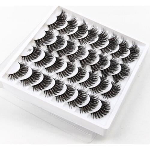 16/5/3 Pairs Multipack 3D Mink Eyelashes False Eyelashes Handmade Wispy Fluffy Long Lash Natural Eye Makeup Tool Faux Eye Lashes