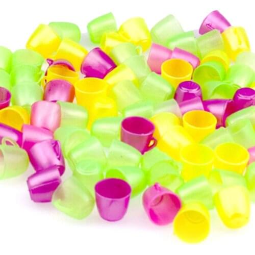 20pcs Plastic Kitchen Tableware Mini Cups Colorful Doll House Tableware Doll House Miniatures Craft For Kids Gifts Kitchen Toys