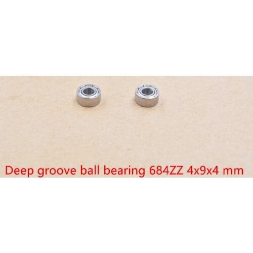 4mm bearing 684ZZ F684ZZ 4mmx9mmx4mm F684 miniature flange deep groove ball radial 2pcs