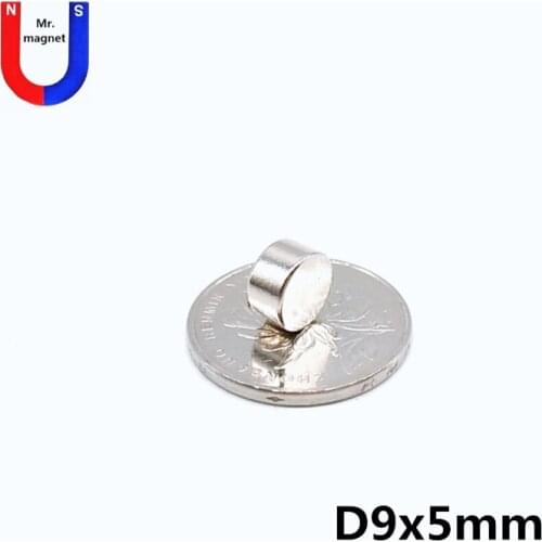 50pcs 9x5 mm NdFeB N35 Super Strong Rare Earth Disc 9*5 mm Fridge Permanet Magnet 9mm x5mm Small Round Neodymium Magnet