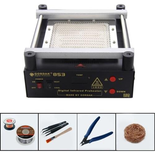 GORDAK 853 High Power Constant Temperature Lead-Free Preheating Stations Digital Display Heating Platform BGA Rework Stations