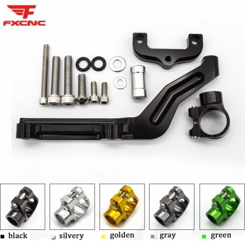 For Kawasaki Z650 2017 - 2018 Aluminum Motorcycles Steering Stabilize Damper Bracket Mount Support Holder Kit Set Accessories