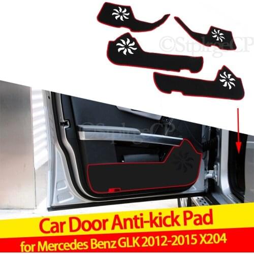 Door anti-kick pad door protection pad door panel cover pad car door sticker For Benz GLK 2012-2015 X204 280 300 GLK350 GLK220