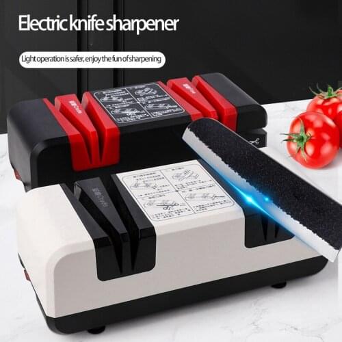 Electric Knife Sharpeners Automatic Professional Chef Quick Sharpening Machine USB for Kitchen All Knives Scissors