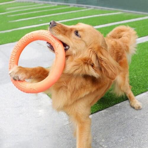 Pet Flying Discs Eva Dog Toys Training Ring Puller Resistant Bite Floating Toy Outdoor Interactive Playing Game Dog Supplies
