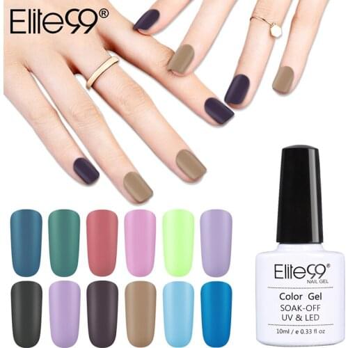 Elite99 10ml Matte One Step Gel Nail Polish 3-in-1 UV LED One Step Gel Varnishes No Need Top Base Coat Manicure Gel Polish