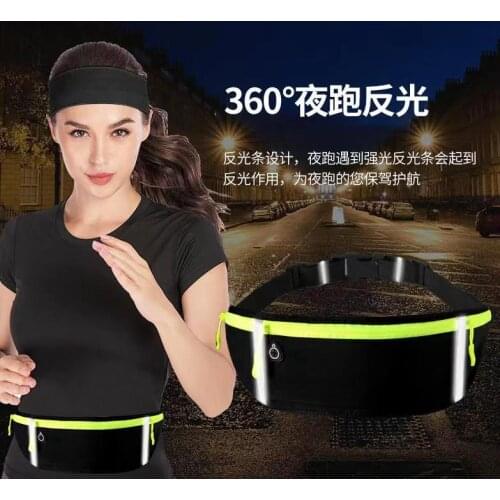 Outdoor night running sports multi-function pocket mens and womens outdoor contact phone belt pack waterproof pockets