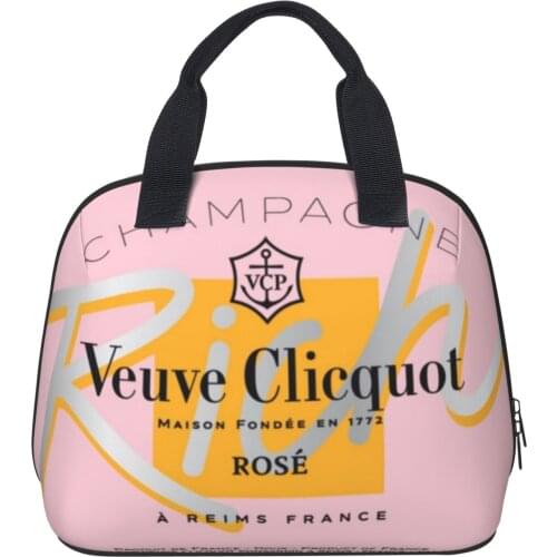 Veuve Clicquot Fashion Shell Lunch Bag Lunch Bag Insulation Bag Multi-purpose Keep Warm and Cold