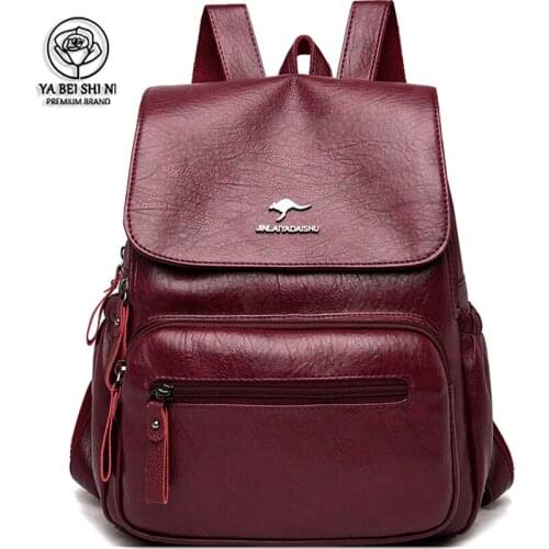 Retro High Quality Women Backpack Bag Luxury Ladies Designer Brand Backpack Large Capacity School Bags For Teens Girls 2021