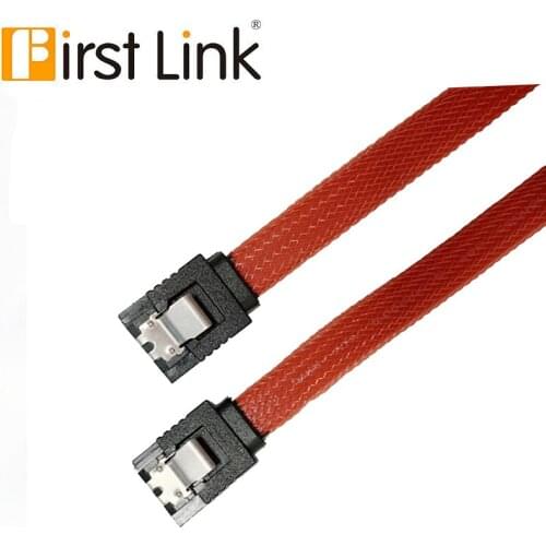 SATA 3.0 III SATA3 7pin Data Cable 6Gb/s SSD Cables HDD Hard Disk Data Cord with Nylon Sleeved Premium Version