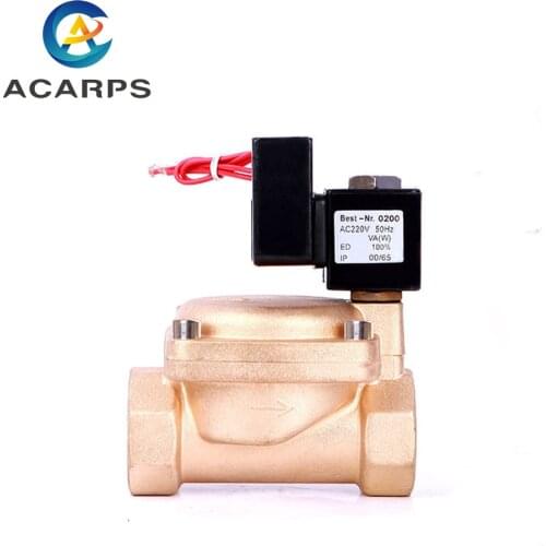1-1/4" High Pressure Normally Closed Non Hot 40mm Solenoid Valve 12VDC 24VDC 220VAC 110VAC For Water Gas Oil