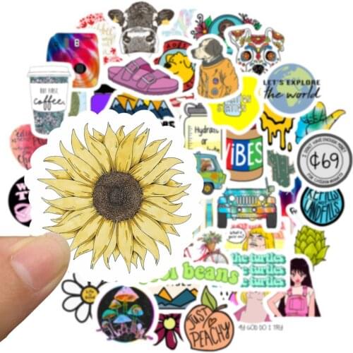 50pcs Vsco INS Style Sticker Anime For Laptop Case Car Skateboard Motorcycle Girl For Kids Children Toys Cool Animal Sticker
