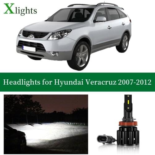 Xlights For Hyundai Veracruz ix55 2007 2008 2009 2010 2011 2012 Led Headlight Bulb Low High Beam Lamp Headlamp Light Accessories
