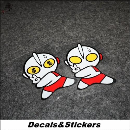 NO.L086 Funny Altman Q character 3M Reflective Modified Stickers Car Waterproof Decals MOTO GP Racing Motorcycle