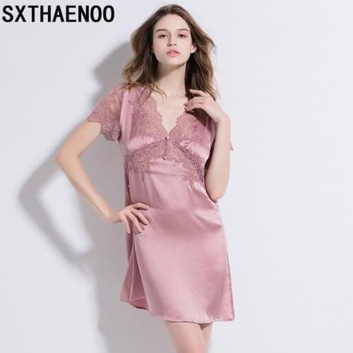 SXTHAENOO Women's Satin Nightgowns