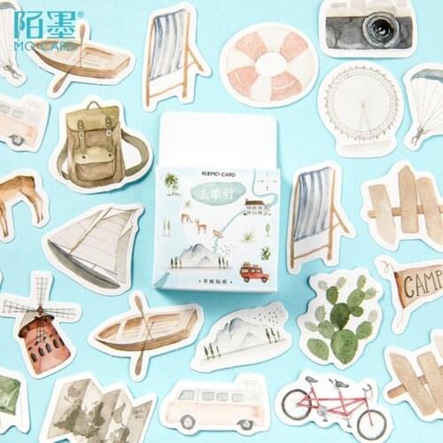 Travel Stickers for School 2020 Planner Journal Stickers Decoration DIY Album Diary Scrapbooking Label Student Stationery Gifts