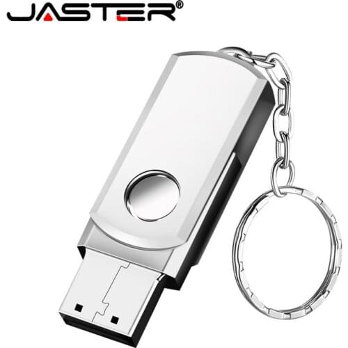 JASTER USB Flash Drive 2.0 Metal Key Chain Usb Pendrive High Speed Micro USB Stick Over 10pcs Free Custom Logo External storage