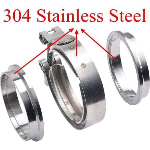 V Band Exhaust Clamp 2 inch 2.5 inch 3 inch 3.5 inch 4 inch 51mm 63mm 76mm Exhaust Flange vband clamp V-Band Muffler Clamp