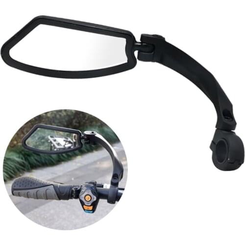 Bicycle Rearview Handlebar Mount Flexible Mirror 360 Degree Rotate MTB Road Bike Safety Cycling Back Sight Bike Reflector Mirror