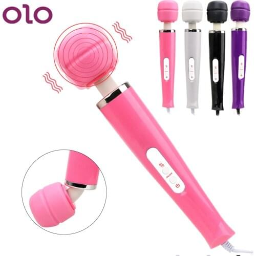 OLO 12 Speed Clit Vibrator Dildo Breast Massager Magic Wand AV Stick Clit Stimulator Vagina for Sex Big Size Sex Toys