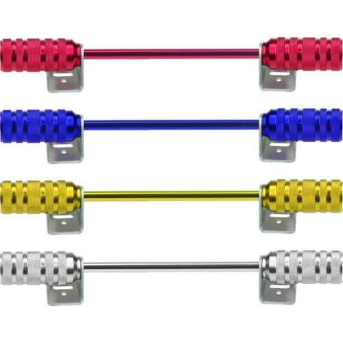 1Set Universal Motorcycle Aluminium alloy foot Pedal bar For Dirt Bike Scooter Moped Go Kart ATV Straight pipe pedal