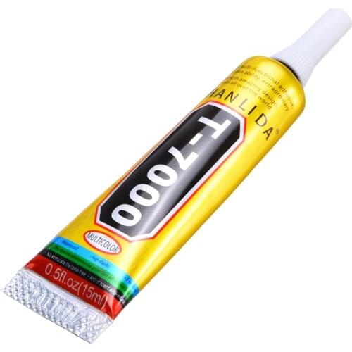 1PC T7000 15ml Black Super Glue Speaker Parts Smartphone Frame Surrounds Repair Multipurpose Crafts Metal Fabric Glass Adhesives