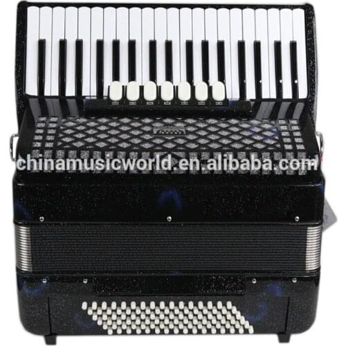 Afanti Music Super Popular 37keys 96Bass Colorful black Piano Accordion AFA-48 toy accordion