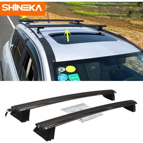 SHINEKA Roof Racks & Boxes For Jeep Grand Cherokee 2011-2016 Aluminum Alloy Car Roof Luggage Rack Cross Bars For Grand Cherokee