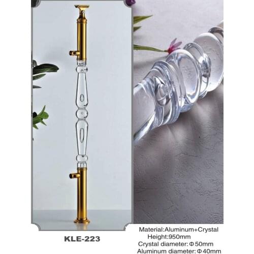 Freeshipping AMS-223 Acrylic Archic Royal Pantinated Pole Pillar Baluster Post for Stair and Handrail