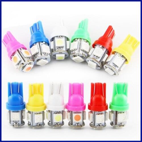 Free gift Led car light W5W T10 5050 5SMD display width light car reading light license plate light led bulb 2pcs