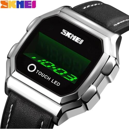Skmei Stainless Steel Men Sports Watches Digital Watch Men Watch LED Electronic Wristwatches Electronic Clock Relogio Masculino