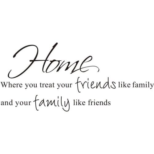 Home where you treat your Living Room bedroom 3D Vinyl Wall Decal Wall Lettering Art Words Wall Sticker Home Decor Decoration