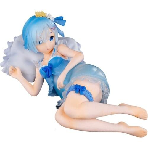 19cm Anime Figure Model Rem Anime Characters Sleeping Position Re:Life In A Different World From Zero Figure Childrens Toys
