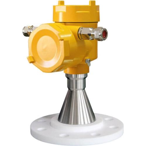 Dn100 Ptfe Flange Radar Level Sensor For Small Tank With Steam And Corrosion