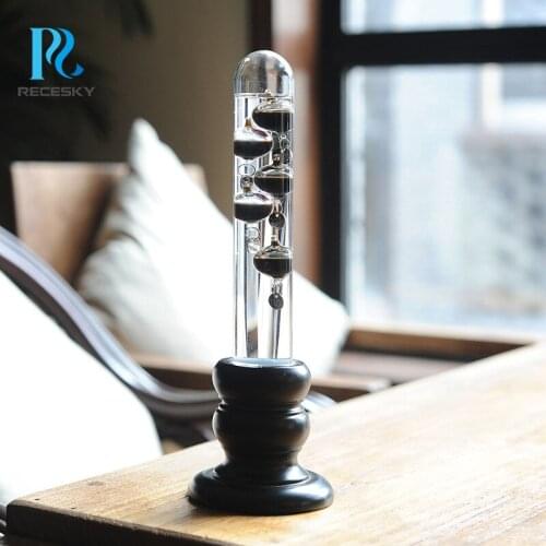 Galileo Ball Thermometer Weather Bottle Home Decoration Newton Physics Desktop Decoration Birthday Gift