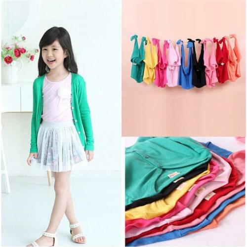 New Spring Autumn baby girl clothes Girls Boys Cardigan Coat kids Long Sleeve V-neck jackets Shirt toddler kids Sweater Cardigan