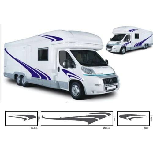 Hot New Motorhome Stripes Graphics Vinyl KK Vinyl Decalss RV Stripes Camper Sticker Car Stickers