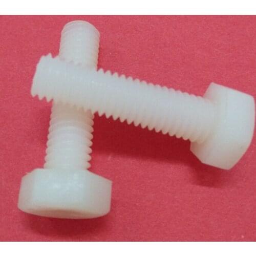 M16x20mm-150mm Environmental protection PA66 nylon screw insulated screw hex plastic screw nylon bolt
