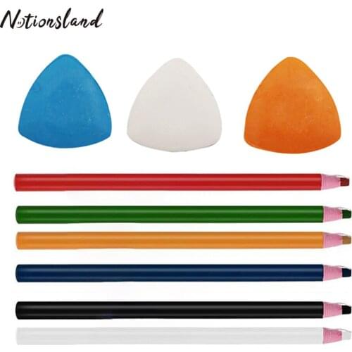 Sewing Markers Pencil Tailor Chalk Free Cutting Chalk Sewing Fabric Pencil for Needlework DIY Sewing Marking&Tracing Supplies