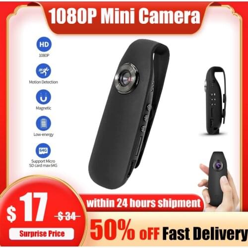 Mini Camera Full HD 1080P Portable Camcorder Police Outdoor Video Recorder Body Cam Motorcycle Bike Motion Body camera
