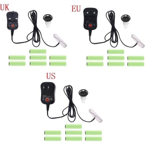 AA Battery Eliminator US/EU/UK Power Supply Adjustable Voltage 3V 4.5V 6V 9V 12V Adapter Can Replace 2AA to 8AA Batteries for To
