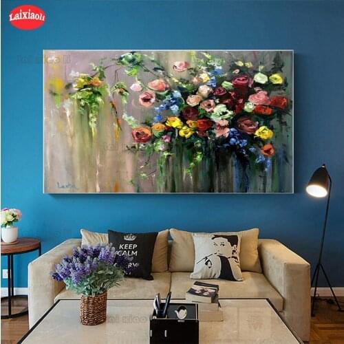 New diamond embroidery mosaic Modern Beautiful Rose Floral diamond paintings full square round drill stitch cross rhinestone