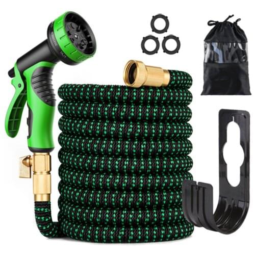 NEW Garden Hose Expandable 25-125ft High Pressure Car Wash Plastic Pipe Magic Flexible Water Hose With Spray Gun For Wa