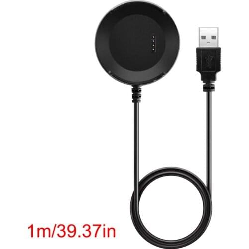 OOTDTY New Black USB Charger Charging Dock Cradle USB Cable Line for ZTE Quartz ZW10 Smartwatch Replacement USB Charger Dock