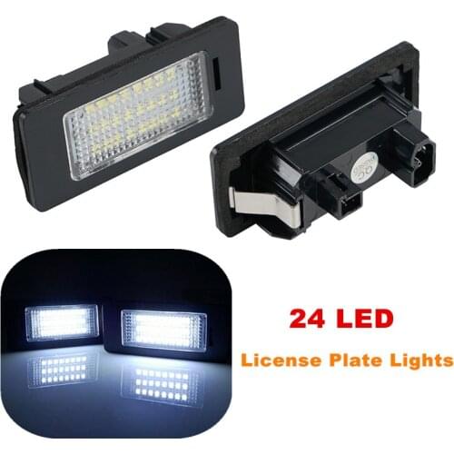 2Pcs License Plate Lights Led Number Plate Holder Lamps No Error For BMW E39 E60 E60N E61 E90 E91 E90N E92 E93 E46 CSL E82 E88