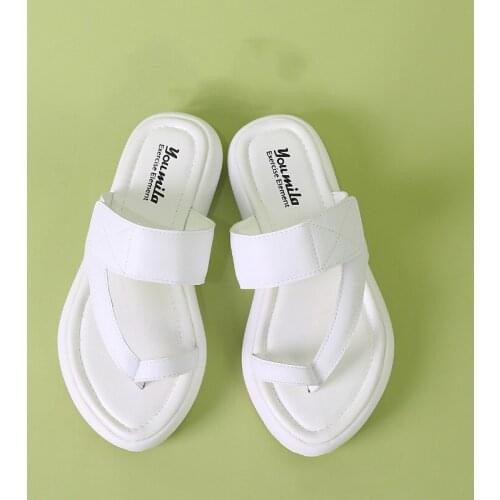 New Brand Design Outdoor Slippers Women Slip on Elegant Solid Slides Women Open Toe Summer Beach Flip Flops Women Zapatos Mujer