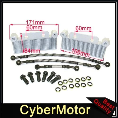 Brand New High Quality Double Oil Cooler For Zongshen Daytona 190cc Engine Pit Dirt Bike LXR DHZ
