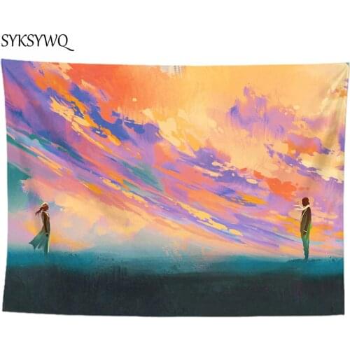 Trippy tapestry painting children bedroom decor wall carpet psychedelic tapestry wall cloth tapestries