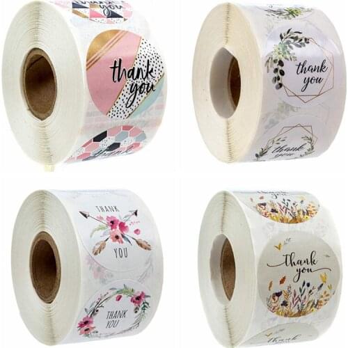 50-500pcs thank you stickers gift sticker seal label Scrapbooking Paper Stickers Gift Decoration Mailing Supplies ticker Package