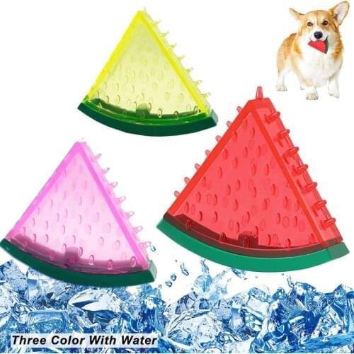 Dog Chew Toys with Water Watermelon Shaped Puppy Accessories Bite Resistant Pet Product for Medium Dogs Interactive Dog Supplies